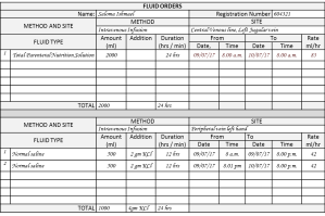 The Intake-Output Chart | HEALTHCARE SERVICE DELIVERY